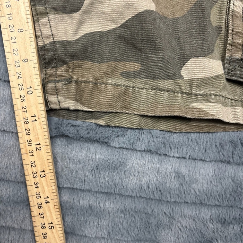 Iron Co Cargo Shorts Mens 34 Camo Green Brown Woodland Cotton Utility 9160 - Picture 5 of 8